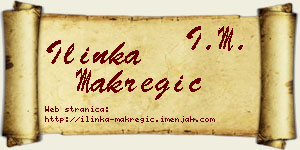 Ilinka Makregić vizit kartica